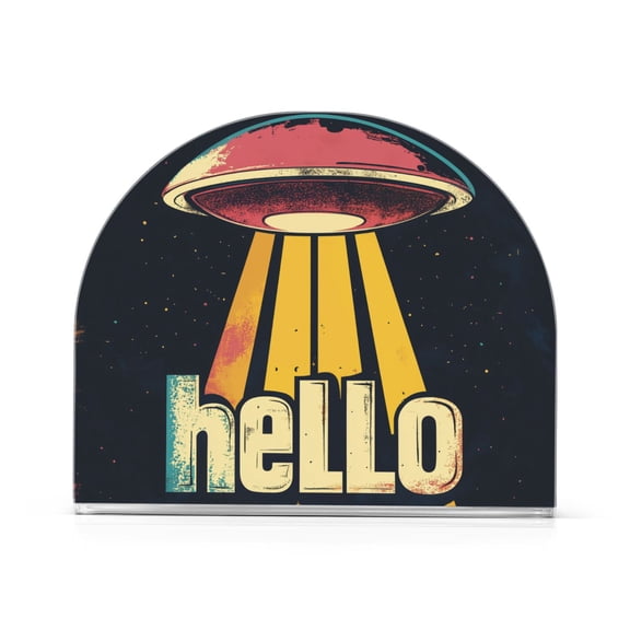 Yayeee Napkin Holder for Table Kitchen Paper Tissue Organization, Red UFO