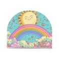 thumbnail image 1 of Yayeee Napkin Holder for Table Kitchen Paper Tissue Organization, Retro Blue Rainbow, 1 of 8