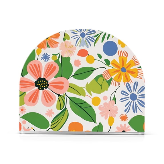 Yayeee Napkin Holder for Table Kitchen Paper Tissue Organization, Retro Pink Floral
