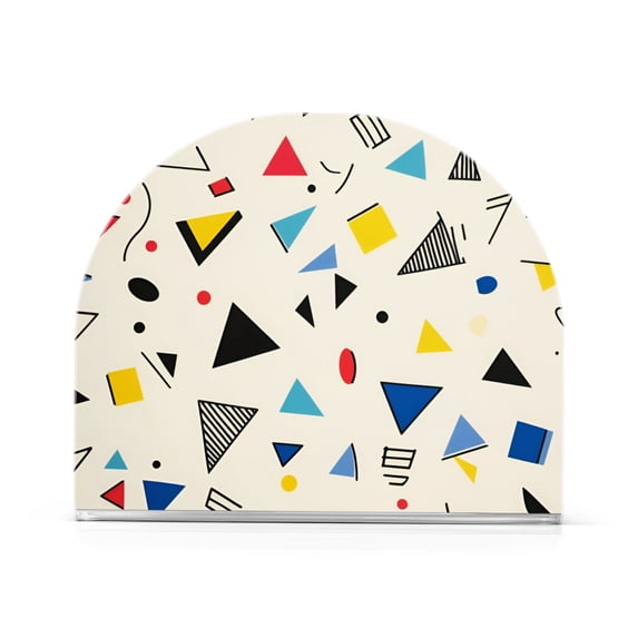 Yayeee Napkin Holder for Table Kitchen Paper Tissue Organization, Retro Triangles