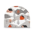 thumbnail image 1 of Yayeee Napkin Holder for Table Kitchen Paper Tissue Organization, Snow Cartoon Houses, 1 of 8