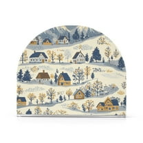 Yayeee Napkin Holder for Table Kitchen Paper Tissue Organization, Snowy Mountains