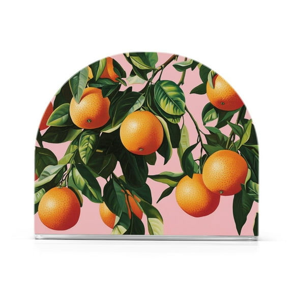 Yayeee Napkin Holder for Table Kitchen Paper Tissue Organization, Vibrant Oranges
