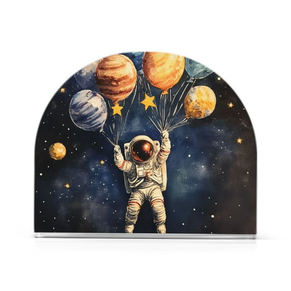 Yayeee Napkin Holder for Table Kitchen Paper Tissue Organization, Watercolor Astronaut