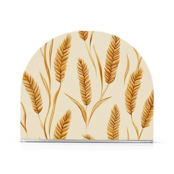 Yayeee Napkin Holder for Table Kitchen Paper Tissue Organization, Wheat Ears Pattern