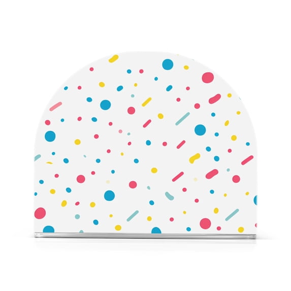Yayeee Napkin Holder for Table Kitchen Paper Tissue Organization, White Retro Pattern
