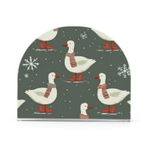 Yayeee Napkin Holder for Table Kitchen Paper Tissue Organization, Winter Goose