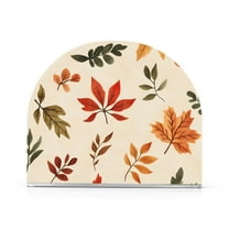 Yayeee Napkin Holder for Table Kitchen Paper Tissue Organization, Yellow Autumn Leaves