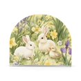 thumbnail image 1 of Yayeee Napkin Holder for Table Kitchen Paper Tissue Organization, Yellow Floral Rabbit, 1 of 8