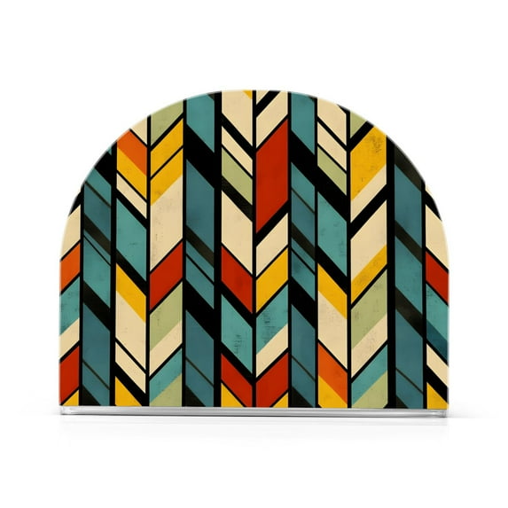 Yayeee Napkin Holder for Table Kitchen Paper Tissue Organization, Yellow Geometric