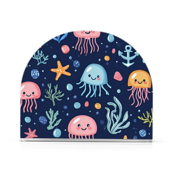 Yayeee Napkin Holder for Table Kitchen Paper Tissue Organization, Yellow Jellyfish