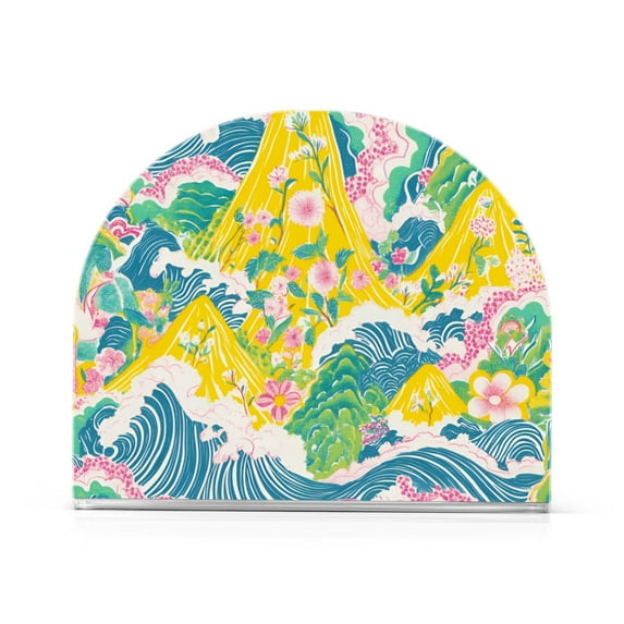 Yayeee Napkin Holder for Table Kitchen Paper Tissue Organization, Yellow Mountains