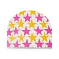 thumbnail image 1 of Yayeee Napkin Holder for Table Kitchen Paper Tissue Organization, Yellow Pink Stars, 1 of 8
