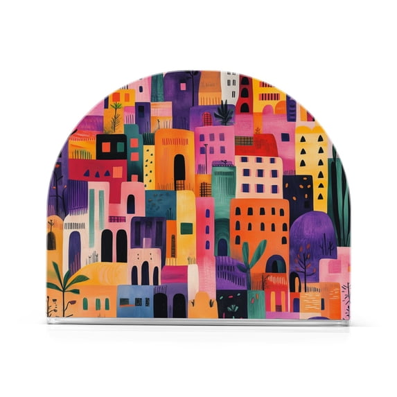 Yayeee Napkin Holder for Table Set of 2 Kitchen Paper Tissue Organization, Art Buildings
