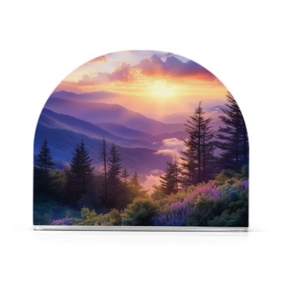 Yayeee Napkin Holder for Table Set of 2 Kitchen Paper Tissue Organization, Beautiful Mountain