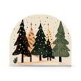 thumbnail image 1 of Yayeee Napkin Holder for Table Set of 2 Kitchen Paper Tissue Organization, Beige Christmas Trees, 1 of 8