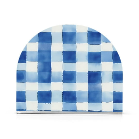 Yayeee Napkin Holder for Table Set of 2 Kitchen Paper Tissue Organization, Blue Plain