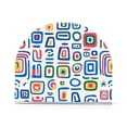 thumbnail image 1 of Yayeee Napkin Holder for Table Set of 2 Kitchen Paper Tissue Organization, Blue Retro Pattern, 1 of 8