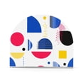 thumbnail image 1 of Yayeee Napkin Holder for Table Set of 2 Kitchen Paper Tissue Organization, Blue Retro Shapes, 1 of 8
