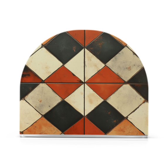 Yayeee Napkin Holder for Table Set of 2 Kitchen Paper Tissue Organization, Checkered Pattern