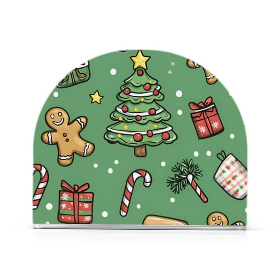 Yayeee Napkin Holder for Table Set of 2 Kitchen Paper Tissue Organization, Christmas Cookies
