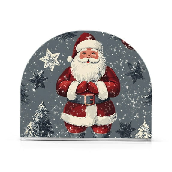Yayeee Napkin Holder for Table Set of 2 Kitchen Paper Tissue Organization, Christmas Santa