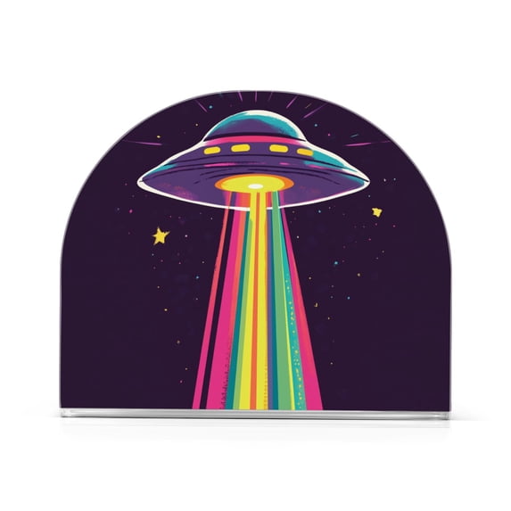 Yayeee Napkin Holder for Table Set of 2 Kitchen Paper Tissue Organization, Colorful UFO