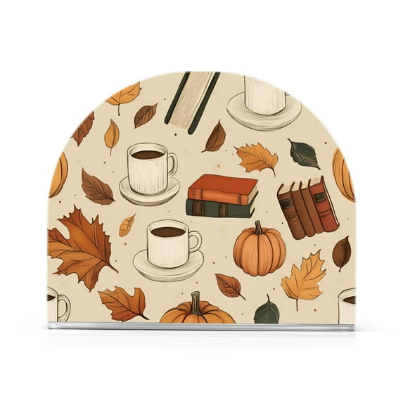 Yayeee Napkin Holder for Table Set of 2 Kitchen Paper Tissue Organization, Fall Book