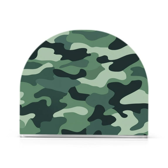 Yayeee Napkin Holder for Table Set of 2 Kitchen Paper Tissue Organization, Forest Camouflage Pattern