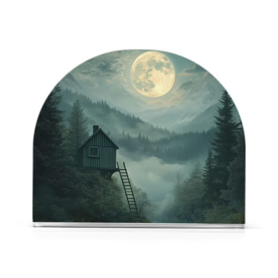 Yayeee Napkin Holder for Table Set of 2 Kitchen Paper Tissue Organization, Forest House