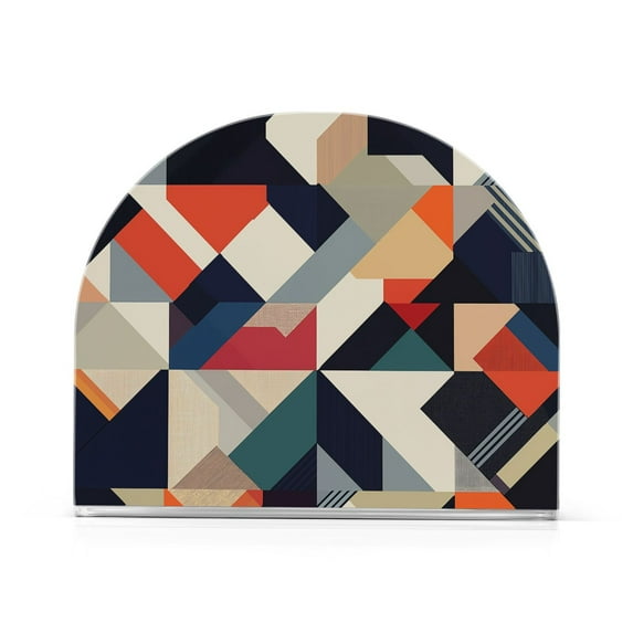 Yayeee Napkin Holder for Table Set of 2 Kitchen Paper Tissue Organization, Geometric Pattern