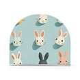 thumbnail image 1 of Yayeee Napkin Holder for Table Set of 2 Kitchen Paper Tissue Organization, Green Cute Rabbits, 1 of 8