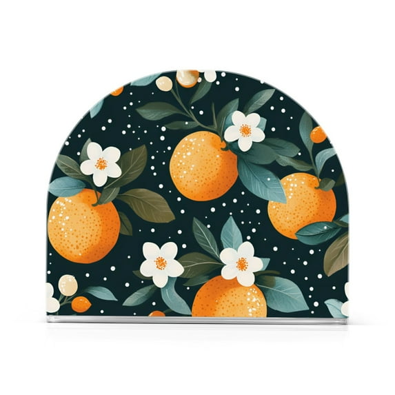 Yayeee Napkin Holder for Table Set of 2 Kitchen Paper Tissue Organization, Green Oranges
