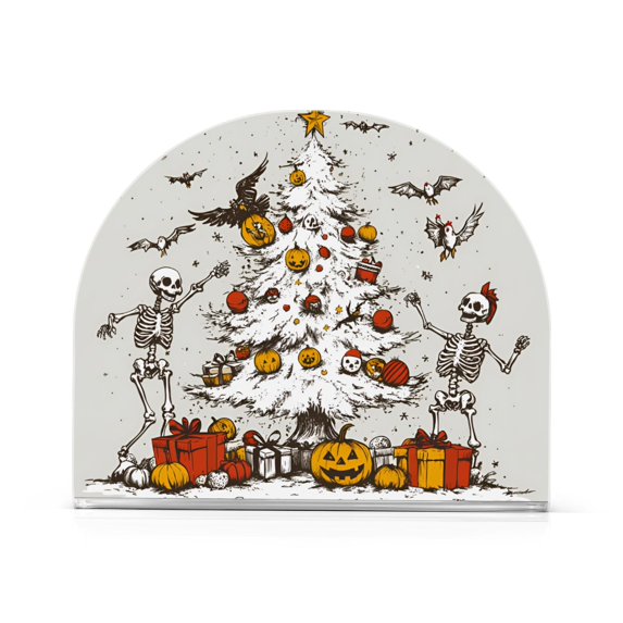 Yayeee Napkin Holder for Table Set of 2 Kitchen Paper Tissue Organization, Halloween Christmas Trees