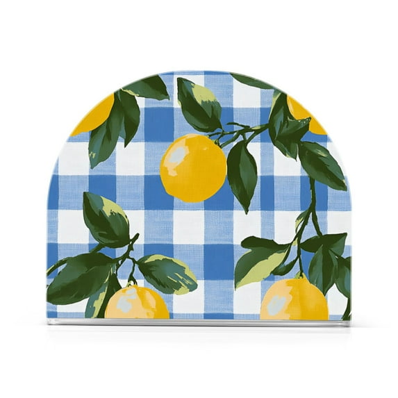 Yayeee Napkin Holder for Table Set of 2 Kitchen Paper Tissue Organization, Light Blue Plaid