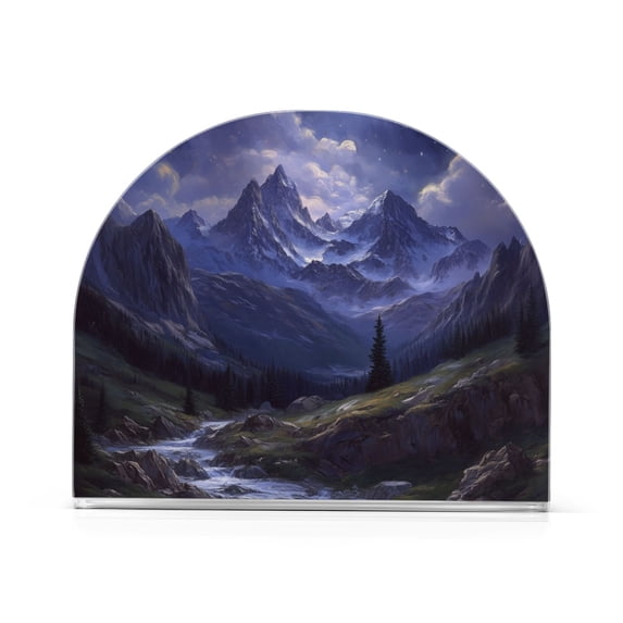 Yayeee Napkin Holder for Table Set of 2 Kitchen Paper Tissue Organization, Moonlight Mountain