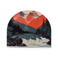 thumbnail image 1 of Yayeee Napkin Holder for Table Set of 2 Kitchen Paper Tissue Organization, Mountains at Dawn, 1 of 8