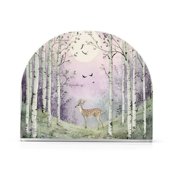 Yayeee Napkin Holder for Table Set of 2 Kitchen Paper Tissue Organization, Purple Deer