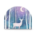 thumbnail image 1 of Yayeee Napkin Holder for Table Set of 2 Kitchen Paper Tissue Organization, Purple Night Deer, 1 of 8