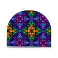 thumbnail image 1 of Yayeee Napkin Holder for Table Set of 2 Kitchen Paper Tissue Organization, Purple Stained Glass Pattern, 1 of 8