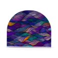 thumbnail image 1 of Yayeee Napkin Holder for Table Set of 2 Kitchen Paper Tissue Organization, Purple Waves Pattern, 1 of 8