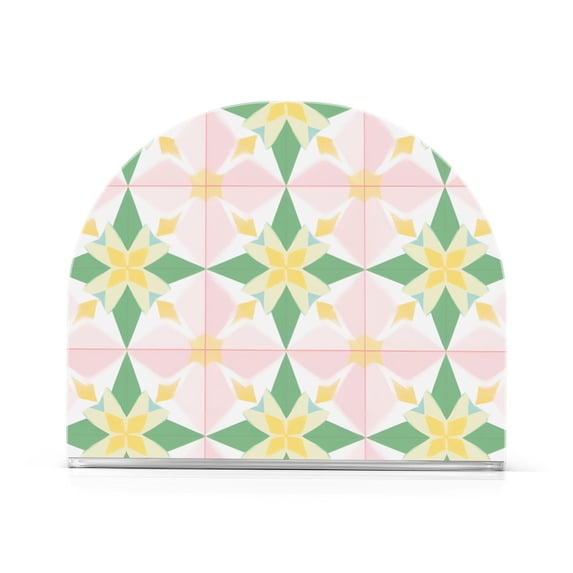Yayeee Napkin Holder for Table Set of 2 Kitchen Paper Tissue Organization, Retro Yellow Stars