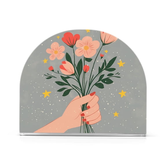 Yayeee Napkin Holder for Table Set of 2 Kitchen Paper Tissue Organization, Stars Flower