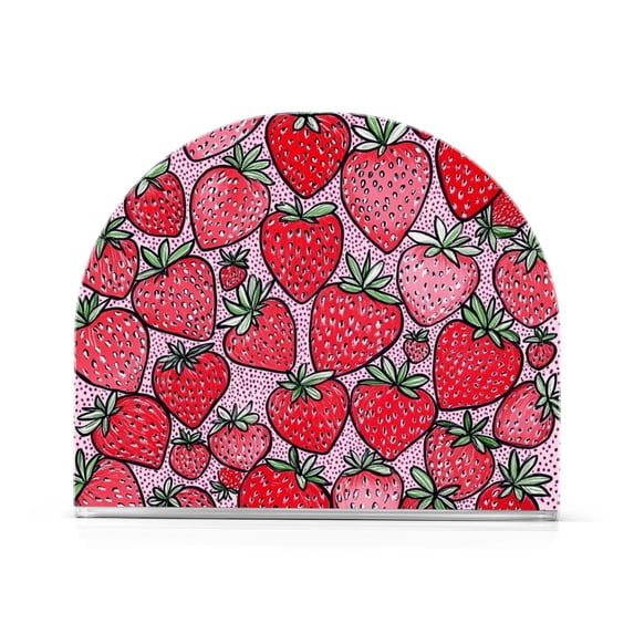 Yayeee Napkin Holder for Table Set of 2 Kitchen Paper Tissue Organization, Sweet Strawberry