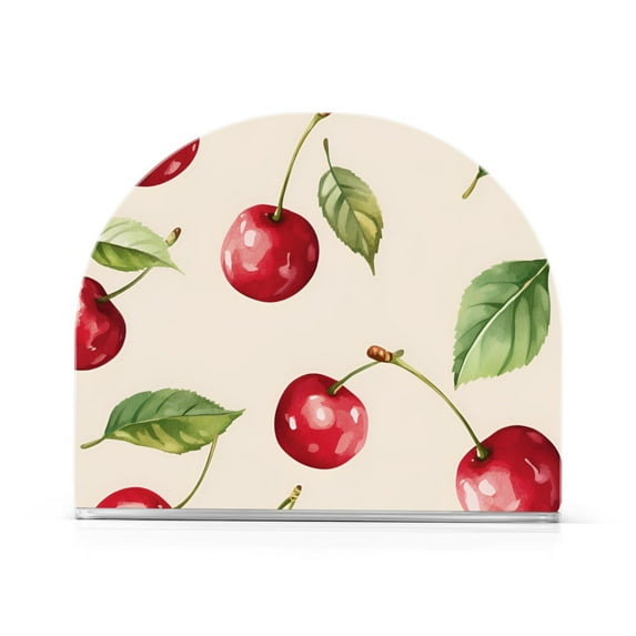 Yayeee Napkin Holder for Table Set of 2 Kitchen Paper Tissue Organization, Watercolor Cherry