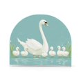 thumbnail image 1 of Yayeee Napkin Holder for Table Set of 2 Kitchen Paper Tissue Organization, White Cartoon Swan, 1 of 8