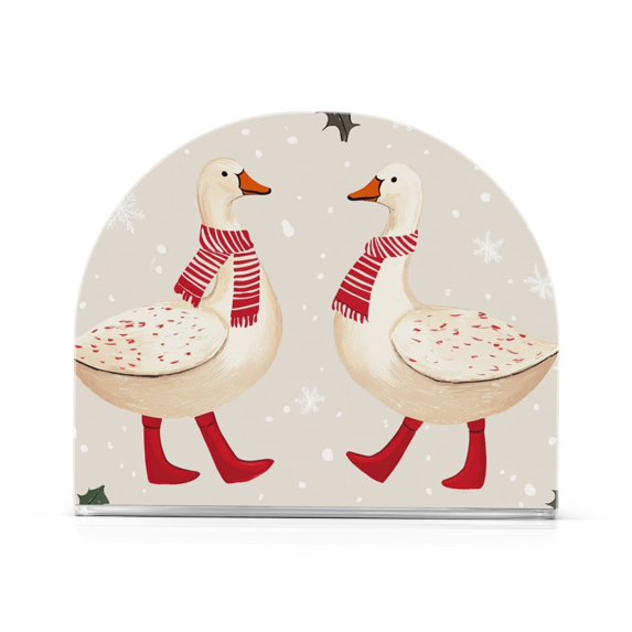 Yayeee Napkin Holder for Table Set of 2 Kitchen Paper Tissue Organization, Winter Geese