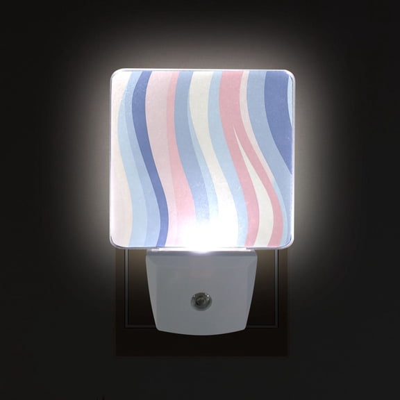 Yayeee LED Night Light for The Home Plug in With Light Sensors 2 Pack, Abstract Pink