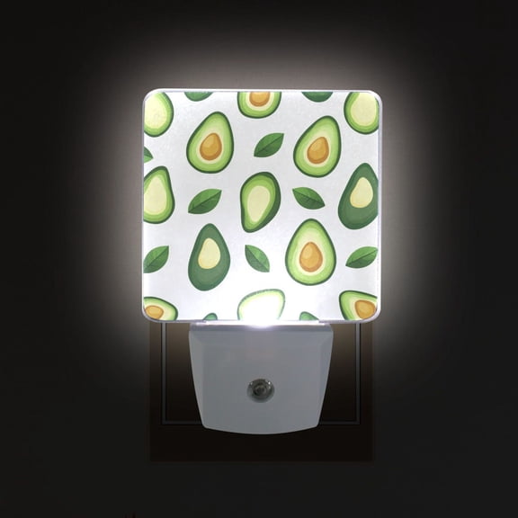 Yayeee LED Plug in Night Light for The Home with Auto Dusk to Dawn Light Sensors, 2 Pack, Avocado