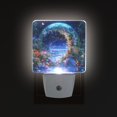 thumbnail image 1 of Yayeee LED Plug in Night Light for The Home with Auto Dusk to Dawn Light Sensors, 2 Pack, Beautiful Floral Moon, 1 of 6